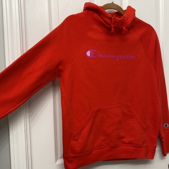 Champion Women’s Hoodie Red Medium - Picture 4 of 10